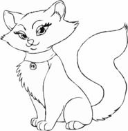 Feline Cat Cute drawing