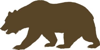 bear silhouette drawing