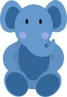 animated blue elephant