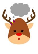 reindeer head drawing