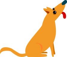 Illustration of Sitting dog