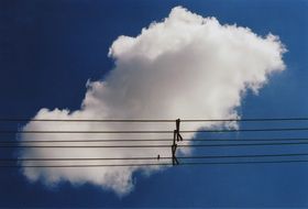 White Cloud on a sky