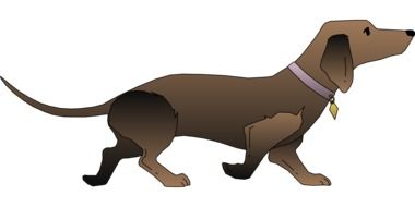 Clipart of Brown Dog