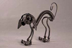 metal dog figurine