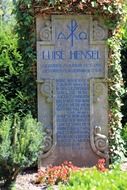 Tombstone Of The Poet In The Cemetery