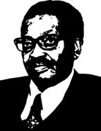 portrait of president of Angola António Agostinho Neto