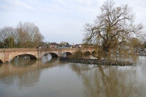 bridge over the river in the city of Stratford-upon-Avon