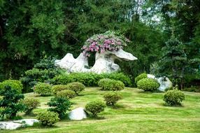 old stone in the shape of a bird