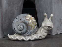 Sculpture of funny Snail