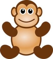 painted funny monkey