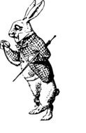 rabbit as a gentleman as a graphic image