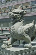 dragon like a statue in a temple