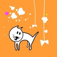 graphic image of a cartoon kitten