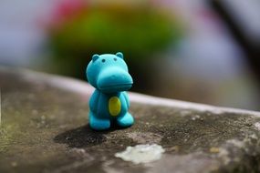 baby toy blue hippo