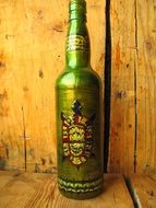 bottle in a picturesque decor