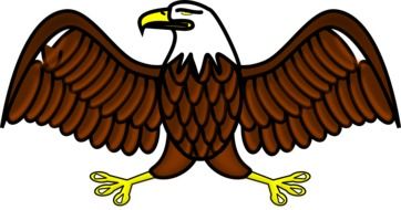 Cartoon eagle symbol clipart