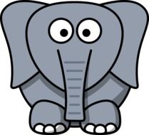 Grey Elephant as a picture