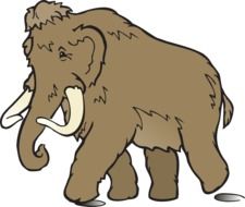 mammoth as a graphic illustration