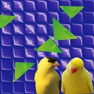 Yellow Birds art drawing