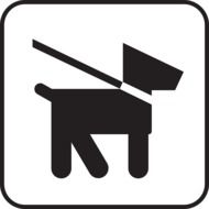 doggy on leash icon