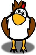 graphic image of funny chicken