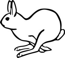 picture of running rabbit