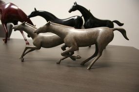 Sculptures of the horses