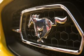 Mustang logo in the form of a running horse