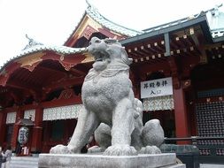 guardian dogs near kanda miodzin shrine