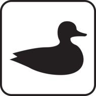 Duck sign clipart