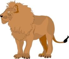 Brown Pride Lion drawing