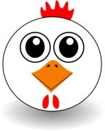 Chicken head clipart