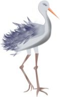 Stork Bird drawing