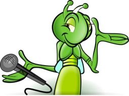 singing insect as a graphic image