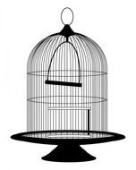 Vintage cage for birds