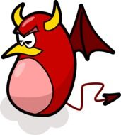 Devil caricature drawing
