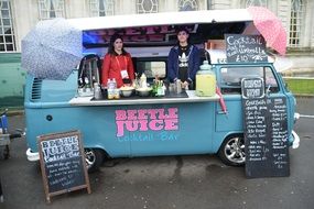 Cafe in the van