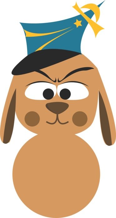 Police Puppy Dog vector drawing