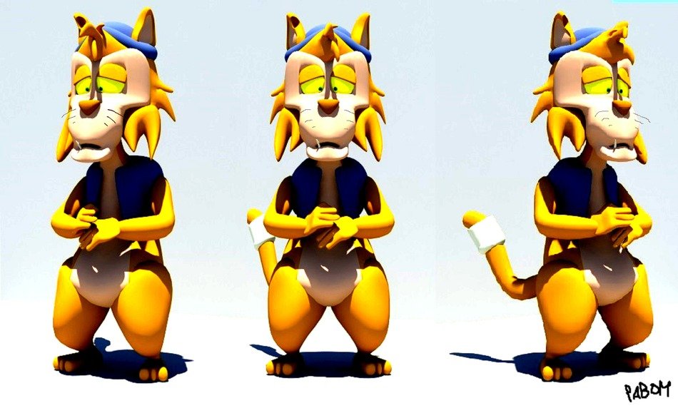 figures in the form of a cartoon hero
