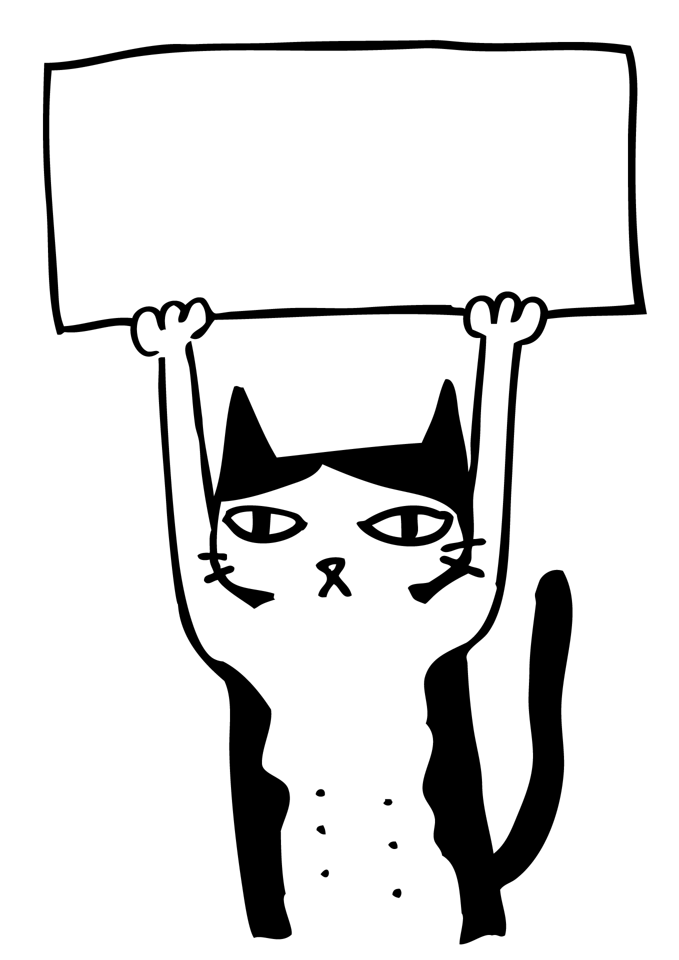 cartoon-cat-with-a-sheet-of-paper-free-image-download