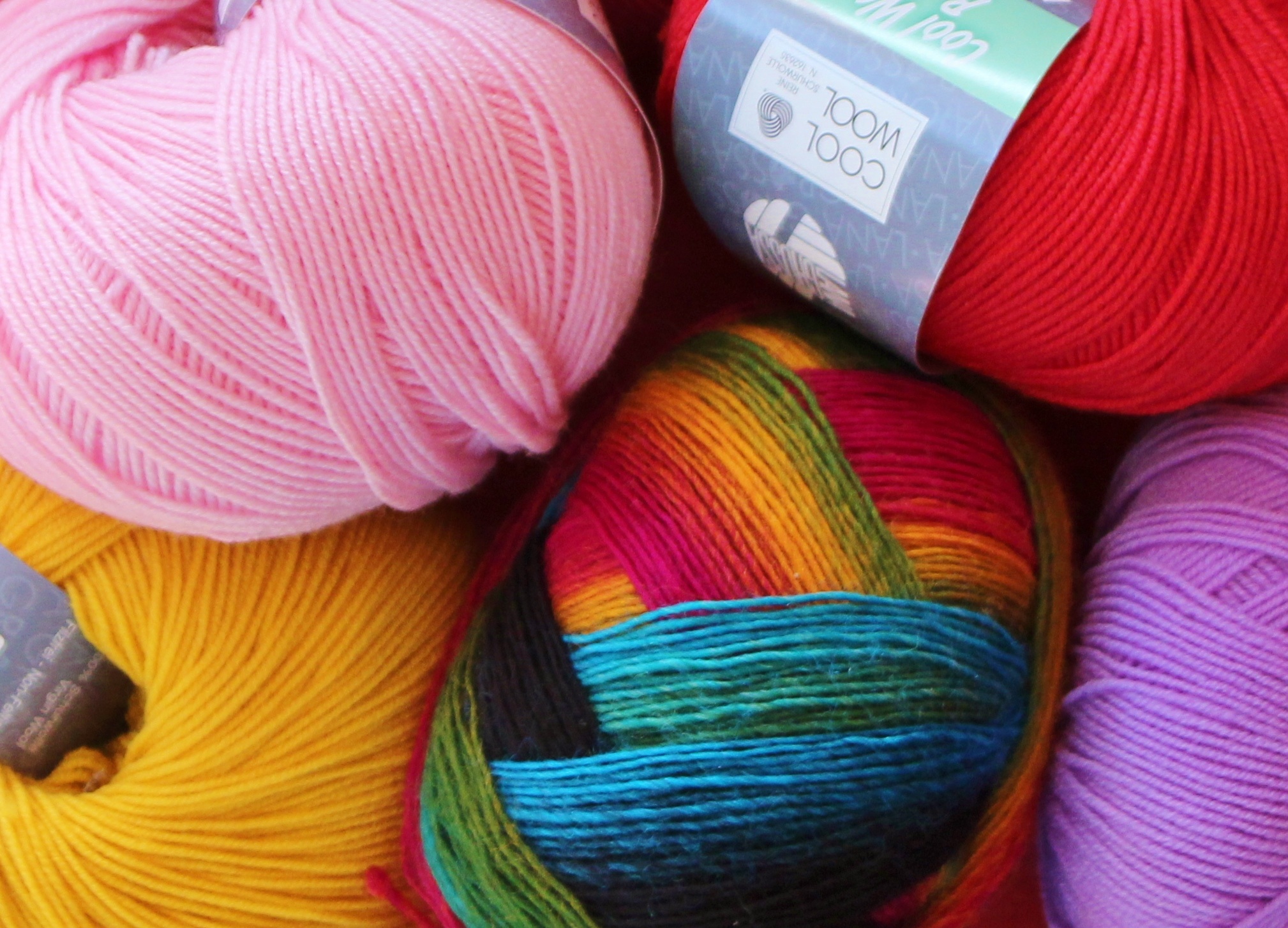 Multi-colored Wool For Knitting In The Store Free Image Download