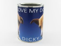 aluminium can with dog delicacy
