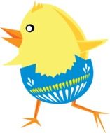drawing easter chicken in egg