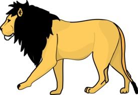 Lion as a drawing