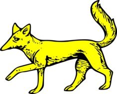 Golden Fox, Coat of Arms, illustration