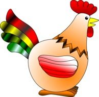 digital drawing of a a cock