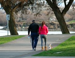 Walking with Dog