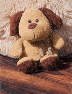 brown plush dog