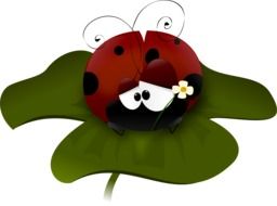 Ladybug Flower drawing