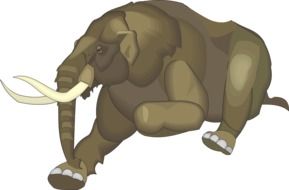 Running Elephant drawing